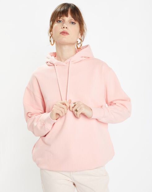 Sweat Oversize en Coton biologique Bahut rose bonbon