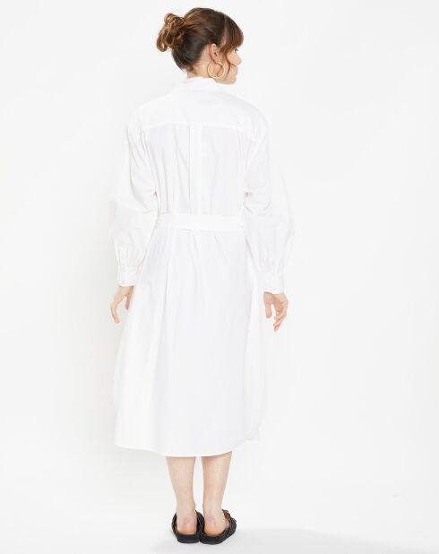 Robe en Coton popeline Bio Candide blanche