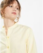 Chemise en Coton Popeline Bio Pippa jaune