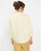 Chemise en Coton Popeline Bio Pippa jaune