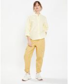 Chemise en Coton Popeline Bio Pippa jaune