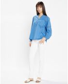 Top en Coton Bio Patmos bleu moyen