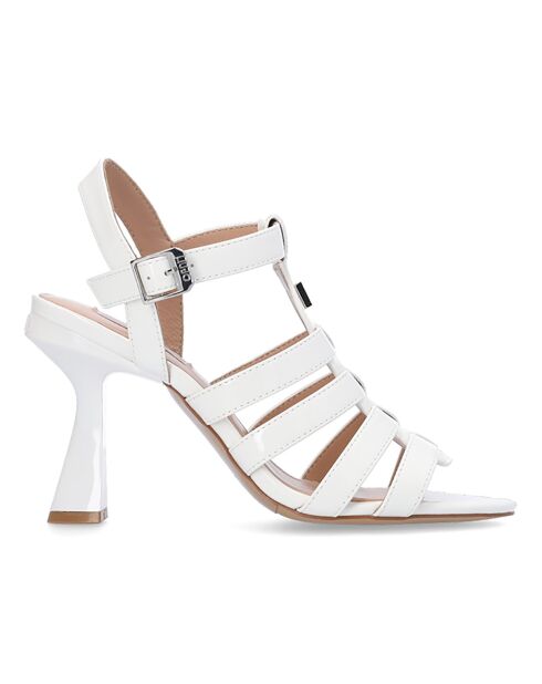 Sandales Bérénice blanches - Talon 10 cm