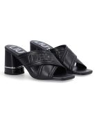 Sandales Nice noires - Talon 8 cm
