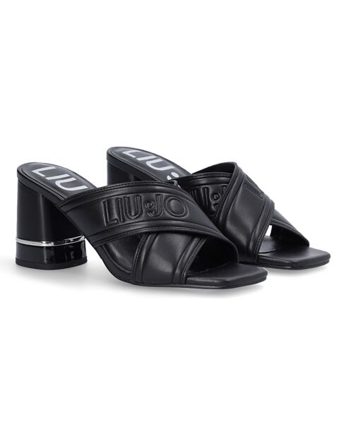 Sandales Nice noires - Talon 8 cm