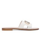 Mules en Cuir Elia blanches