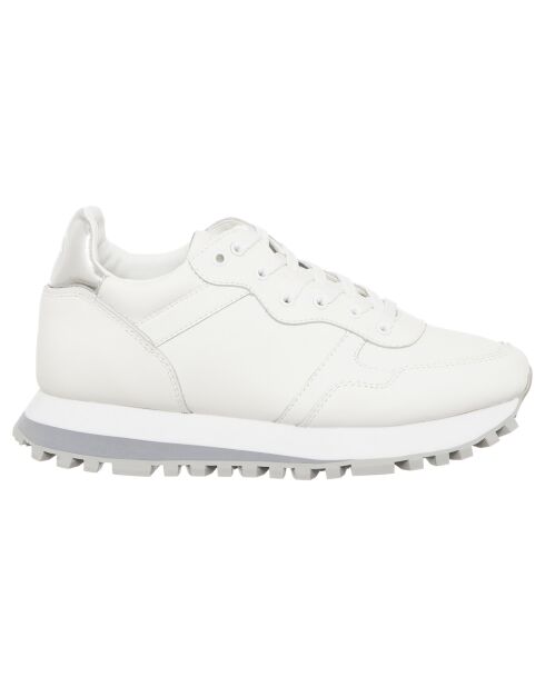 Sneakers plateforme en Cuir Valentine blanches