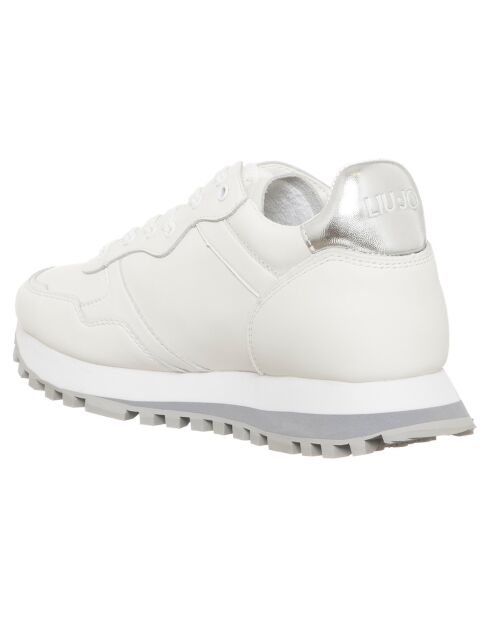 Sneakers plateforme en Cuir Valentine blanches