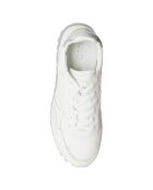 Sneakers plateforme en Cuir Valentine blanches