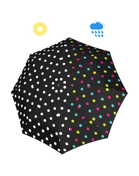 Derby zwarte mini opvouwbare paraplu