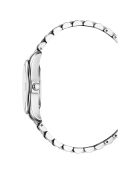 Montre Femme Quartz en Acier Lugano Diamant 0.36 ct argenté/bleu