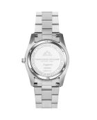 Montre Femme Quartz en Acier Lugano Diamant 0.36 ct argenté/bleu