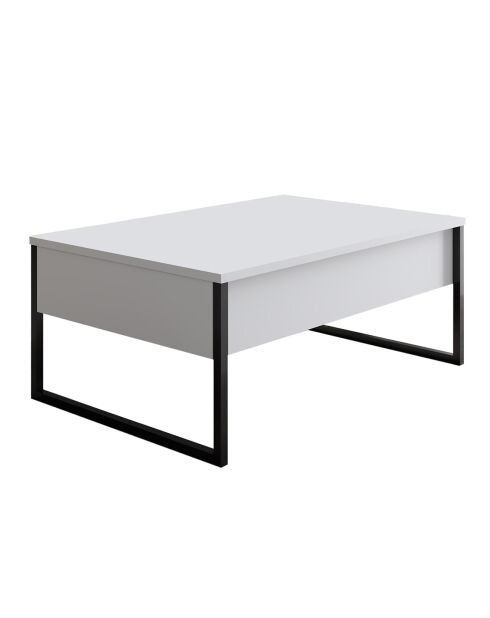 Table basse Luxe blanc/noir