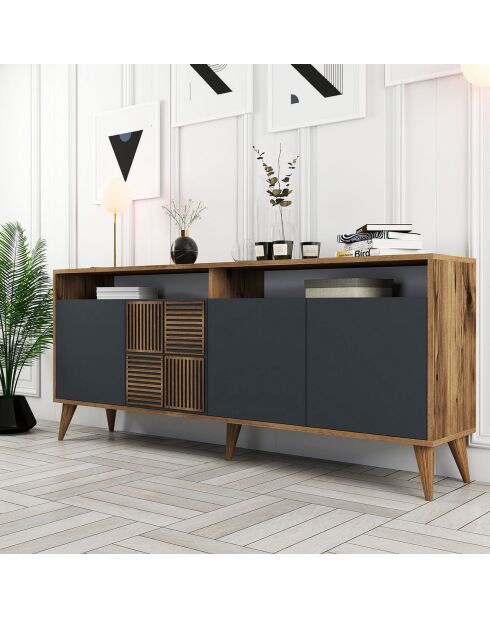 Buffet Milan noyer/anthracite