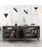 Buffet Milan noyer/anthracite