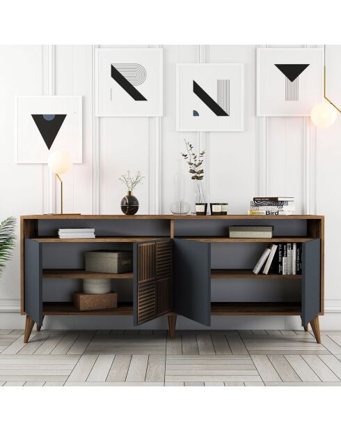 Buffet Milan noyer/anthracite