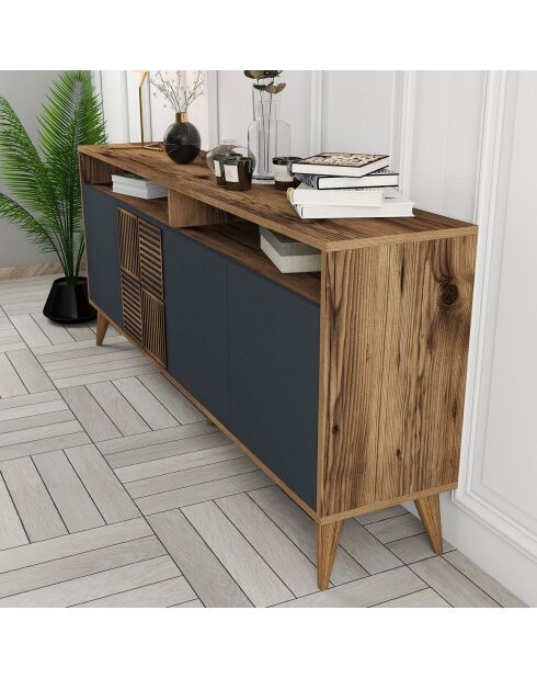 Buffet Milan noyer/anthracite