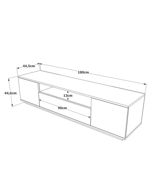 Meuble TV FR7 pin/anthracite