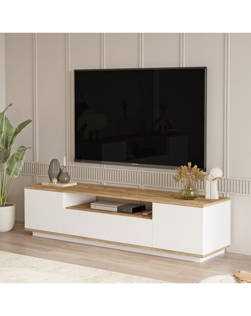 Meuble TV FR7 pin/blanc