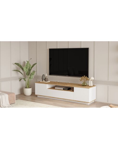 Meuble TV FR7 pin/blanc