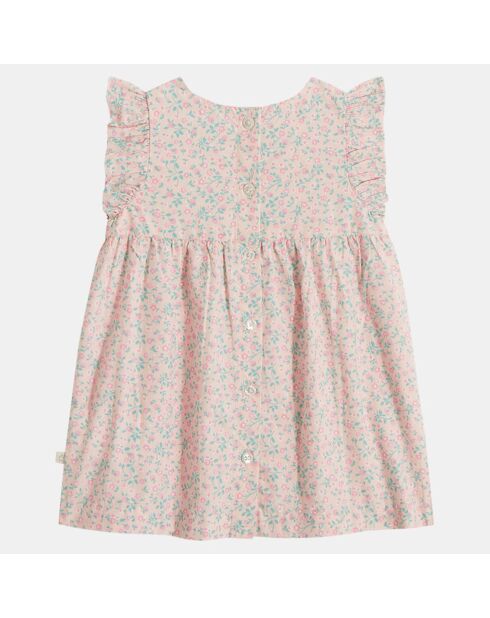 Robe en Coton Bio Itana bis popeline aop multicolore