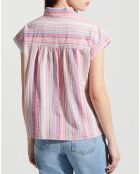Chemise Levain rayée rose