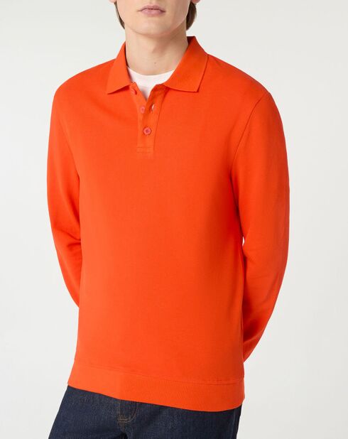 Polo Dolpiq ml piq orange vif