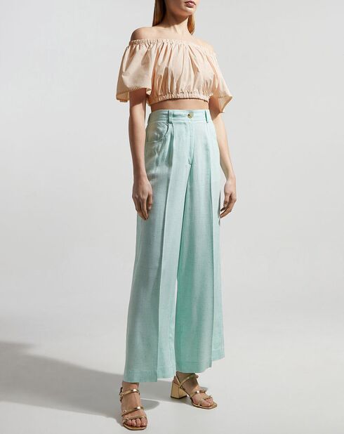 Top Cropped rose clair