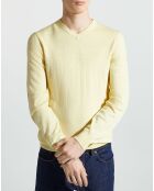 Pull 100% Laine mérinos Terive jaune clair