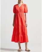 Robe Nadal dos ouvert rouge