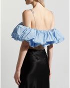 Top Antoinette bleu ciel