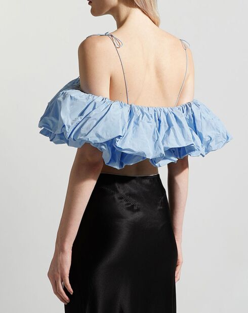 Top Antoinette bleu ciel