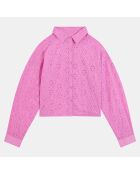 Blouse Leila broderie rose