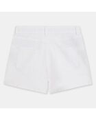 Short en Coton Bio Moona twill blanc
