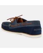 Chaussures bateau en Cuir bleu marine