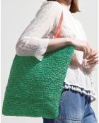 Sac cabas Tahani vert foncé - 40x35 cm