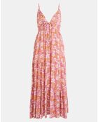 Robe Nahia imprimée rose pâle