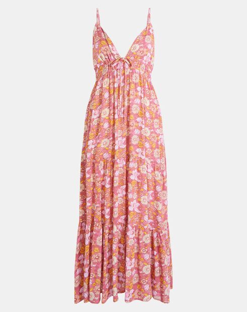 Robe Nahia imprimée rose pâle