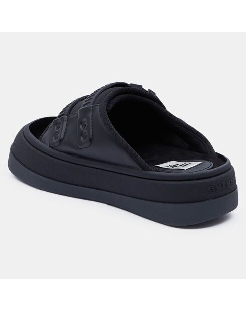 Mules intérieur Polaire Capri noires
