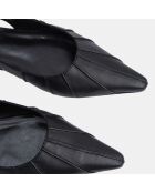 Slingbacks en Cuir Cyd noirs