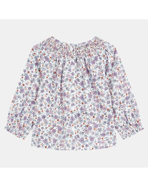 Blouse Aline1 smock aop multicolore