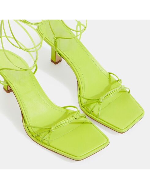 Sandales en Cuir Roda vertes - Talon 7 cm