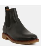 Chelsea Boots en Cuir crêpe noires