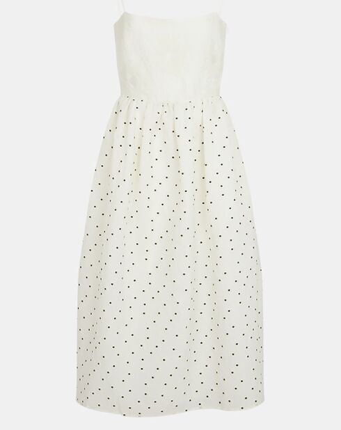 Robe gaufrée Anny blanche