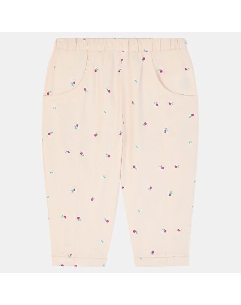 Pantalon Iphra bis  twill rose