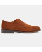 Derbies en Cuir camel