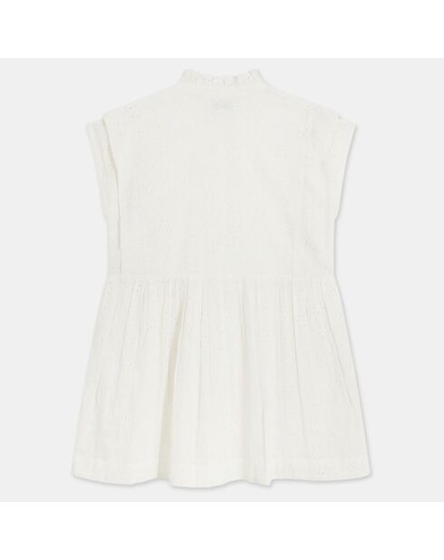Robe en Coton Bio Lady à broderie blanche