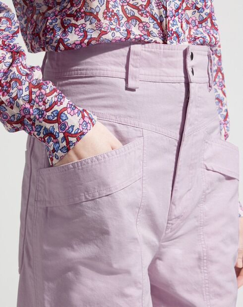 Pantalon large Ruby parme