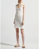 Robe en maille ajourée Niki écrue