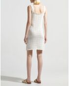 Robe en maille ajourée Niki écrue